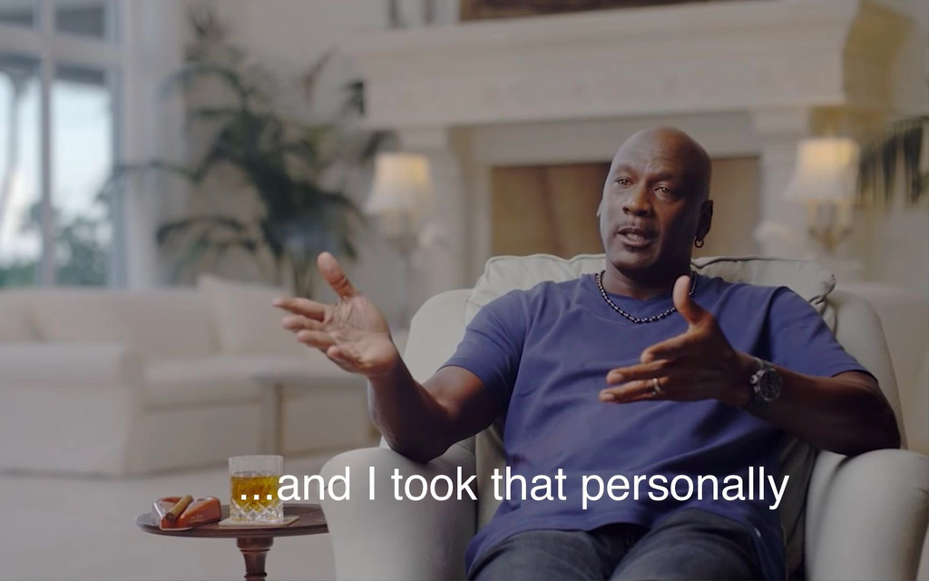 And I Took That Personally - Michael Jordan meme template