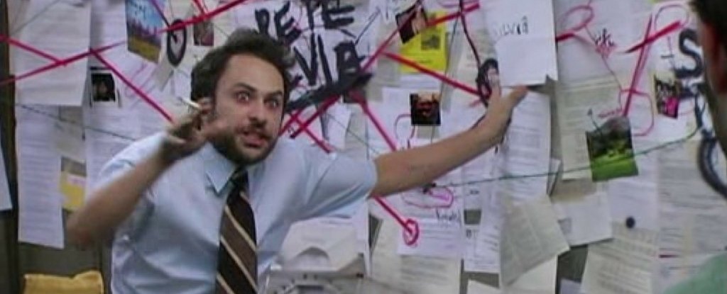Charlie Conspiracy (Always Sunny in Philidelphia) meme template