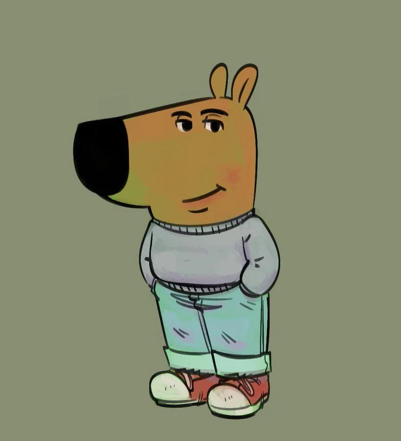 low key just a chill guy meme template