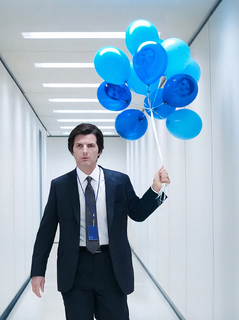 Mark S. with Balloons - Severance  meme template