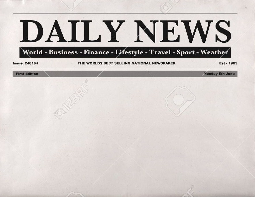 newspaper meme template