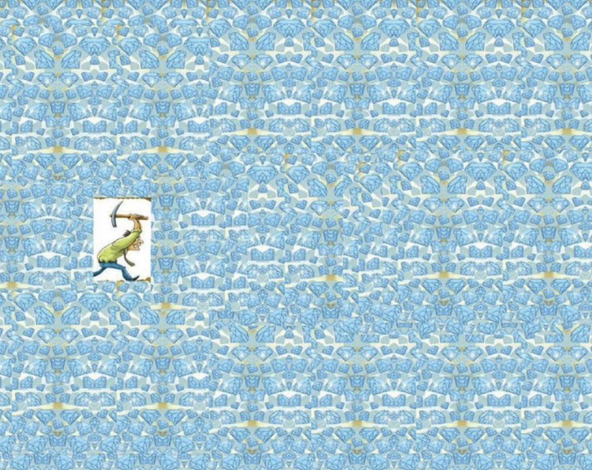 Nothing But Diamonds - Digging For Diamonds Never Give Up meme template