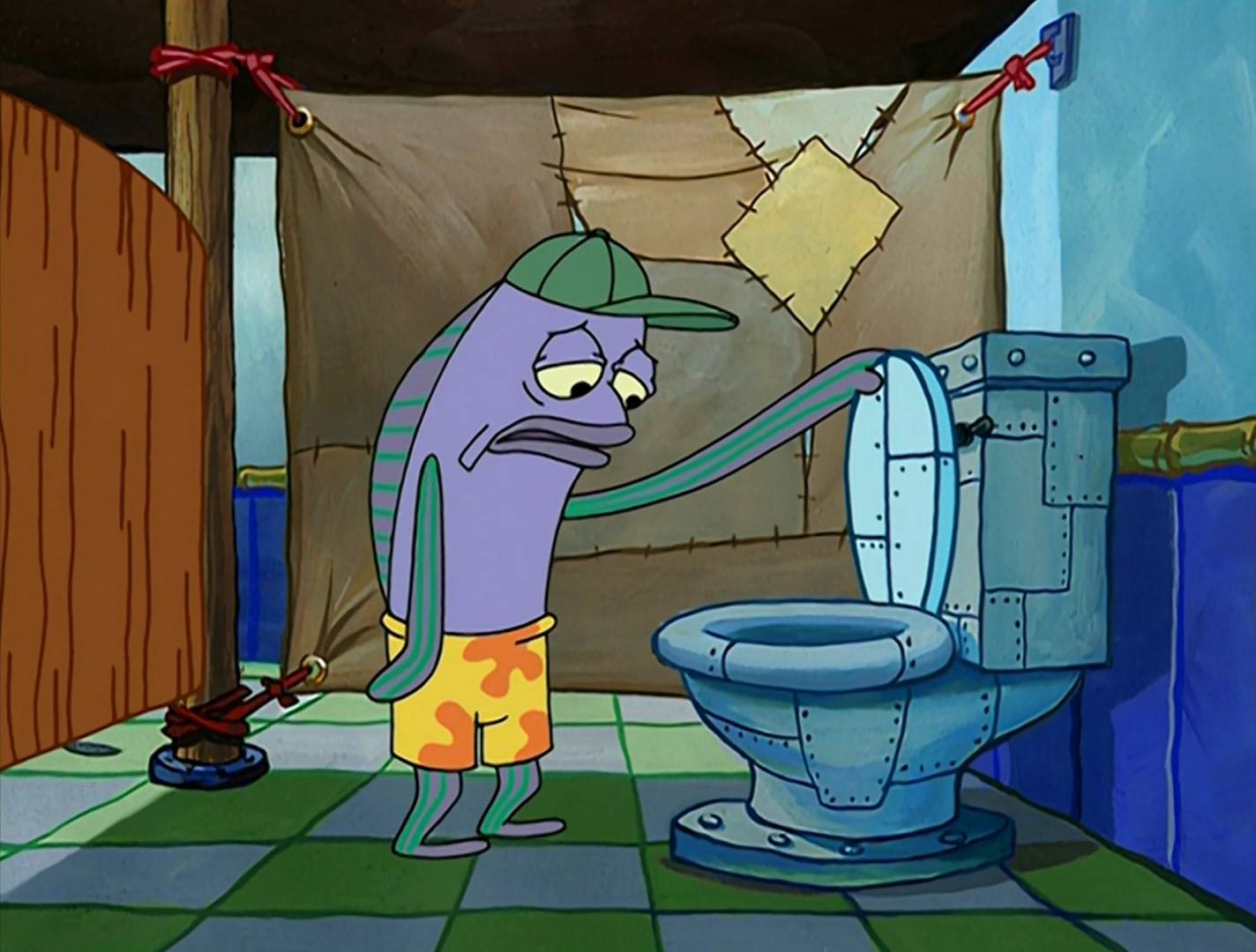 "Oh That's Real Nice" Fish Looking Into Toilet - SpongeBob SquarePants