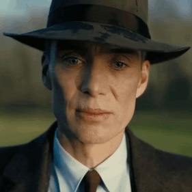 Oppenheimer in top hat meme template