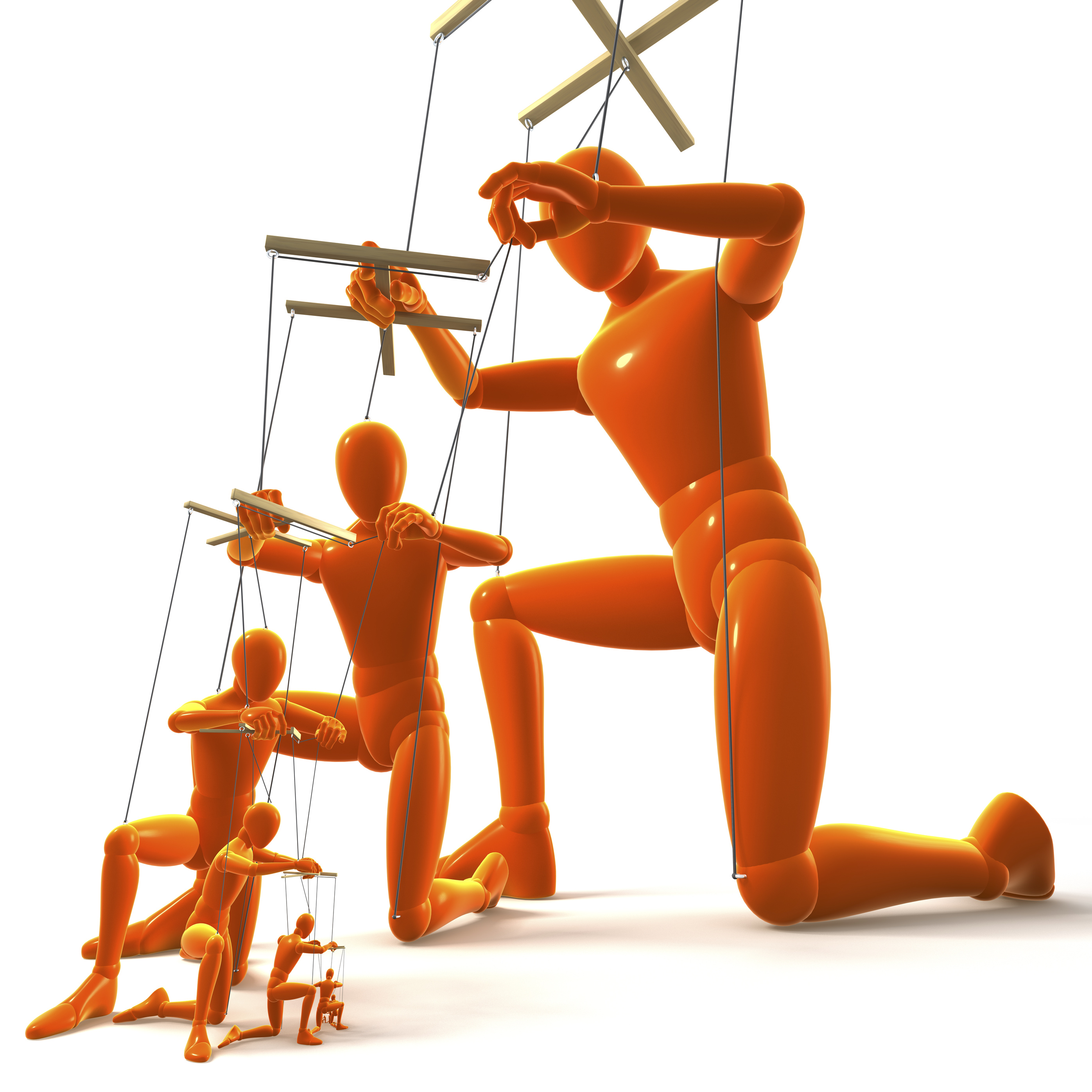Puppet hierarchy meme template