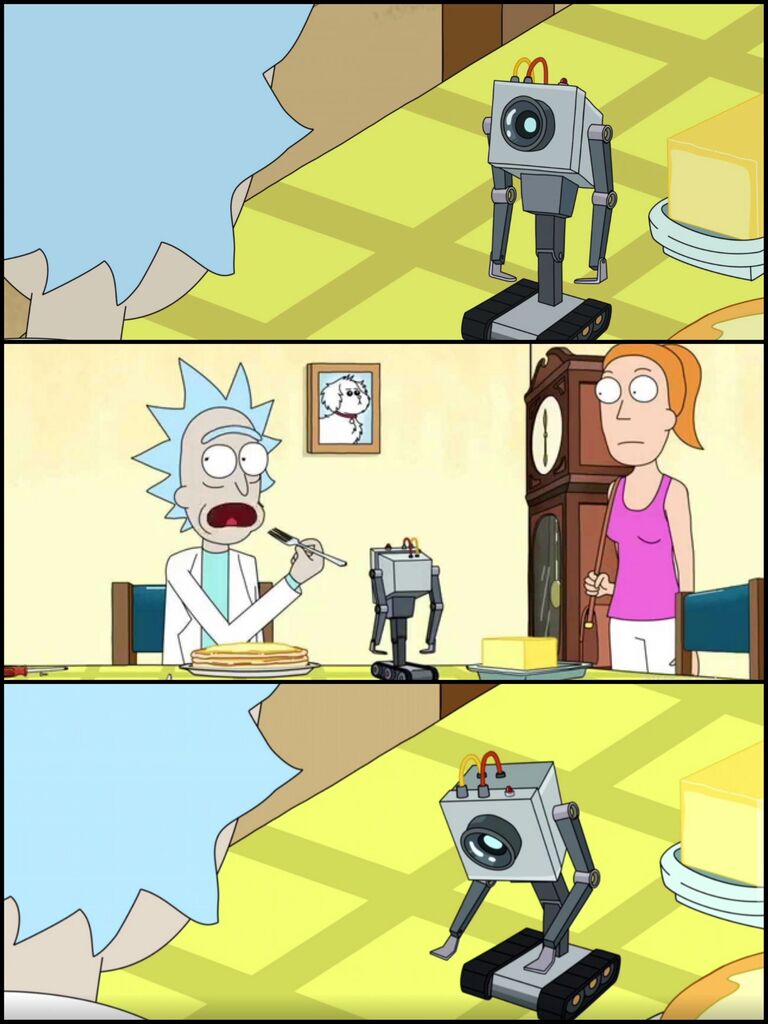 Rick and Morty What's My Purpose - Butter Robot meme template