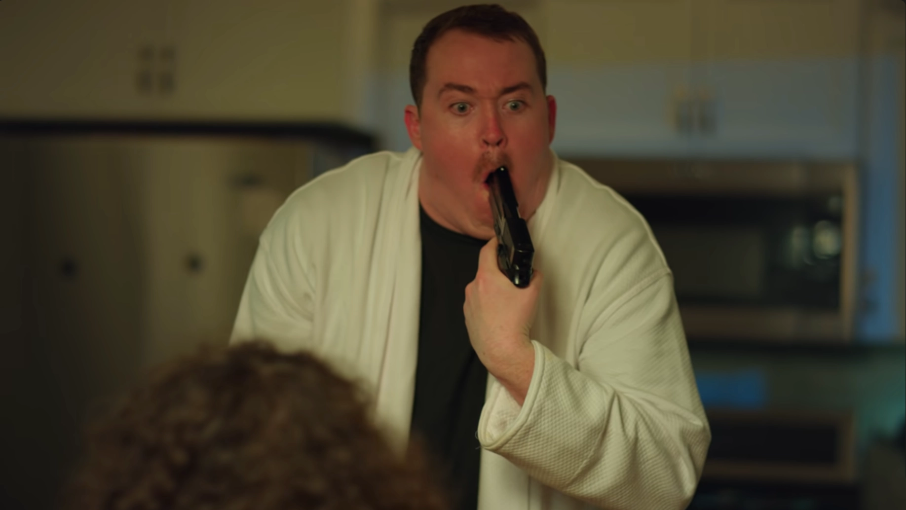 Shane Gillis Sleep Walking with Gun meme template variation