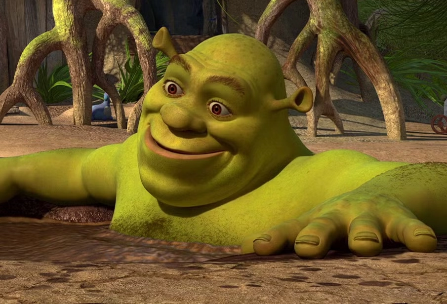 Shrek in Mud Bath Hot Tub - Shrek Forever After meme template variation