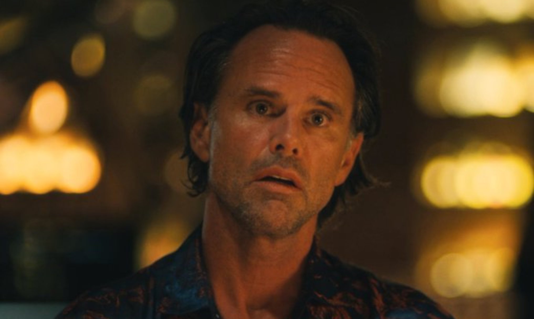 Surprised At Dinner - The White Lotus meme template variation