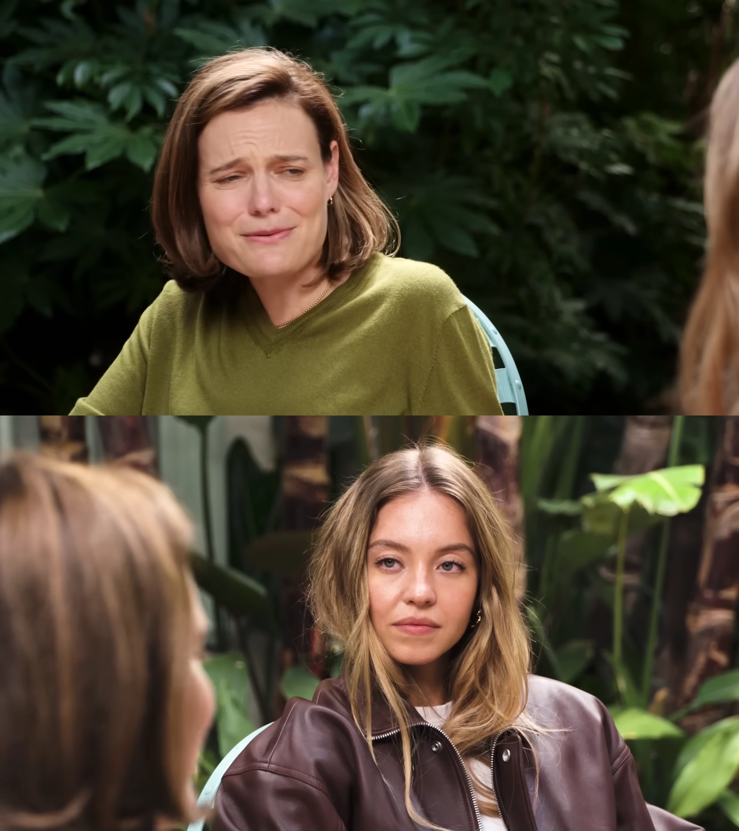 Sydney Sweeney Glaring During GQ Interview meme template variation