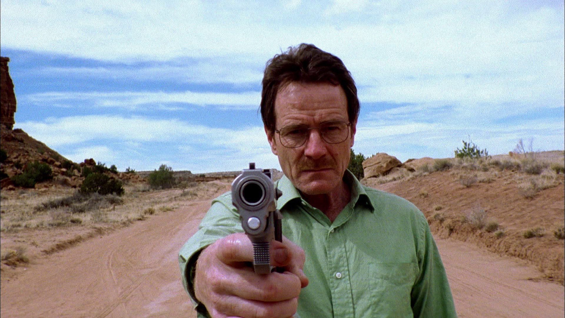 Walter White Pointing Gun At Camera - Breaking Bad