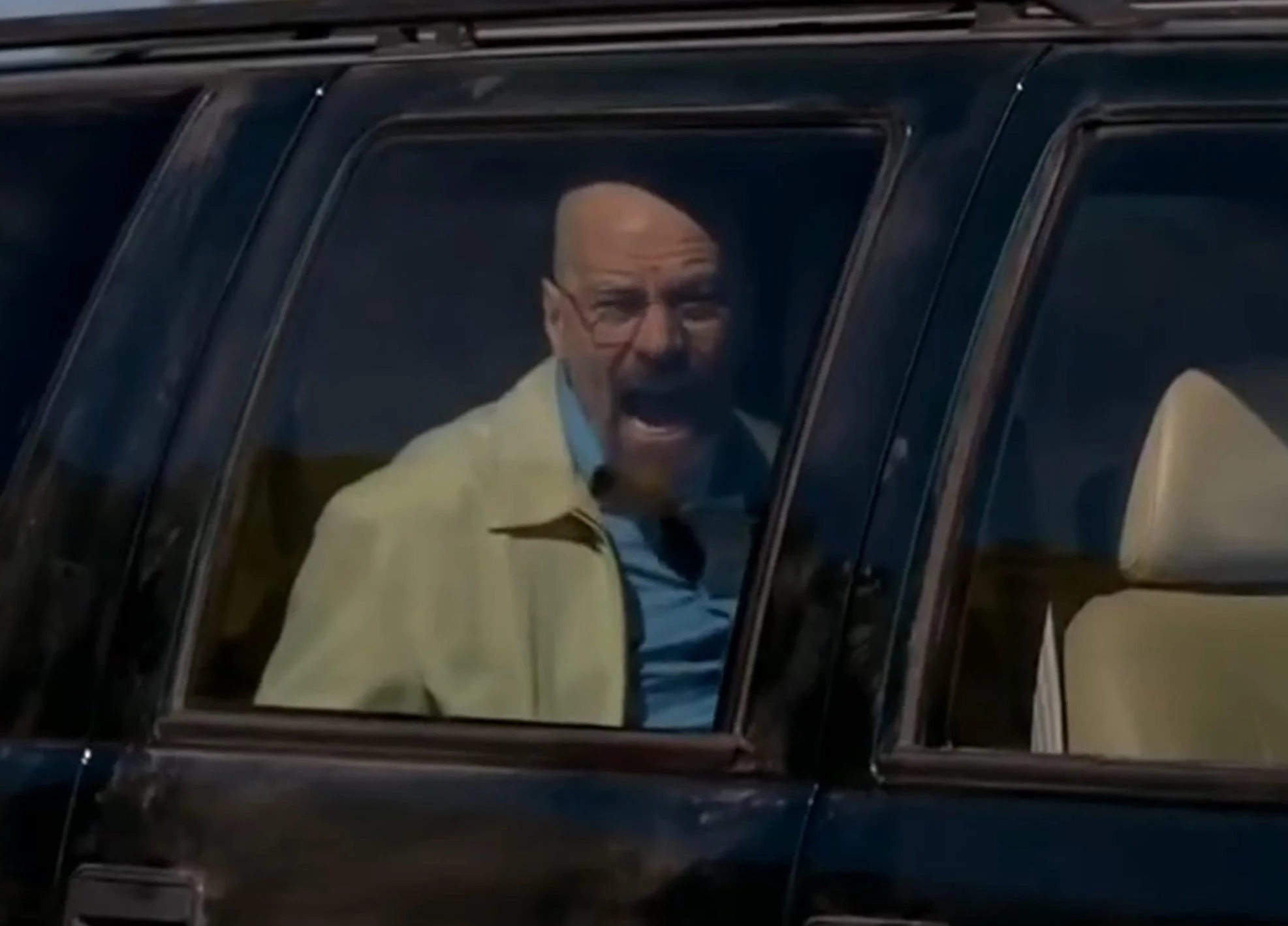 Walter White Screaming In Car - Hank Noooo - Breaking Bad meme template