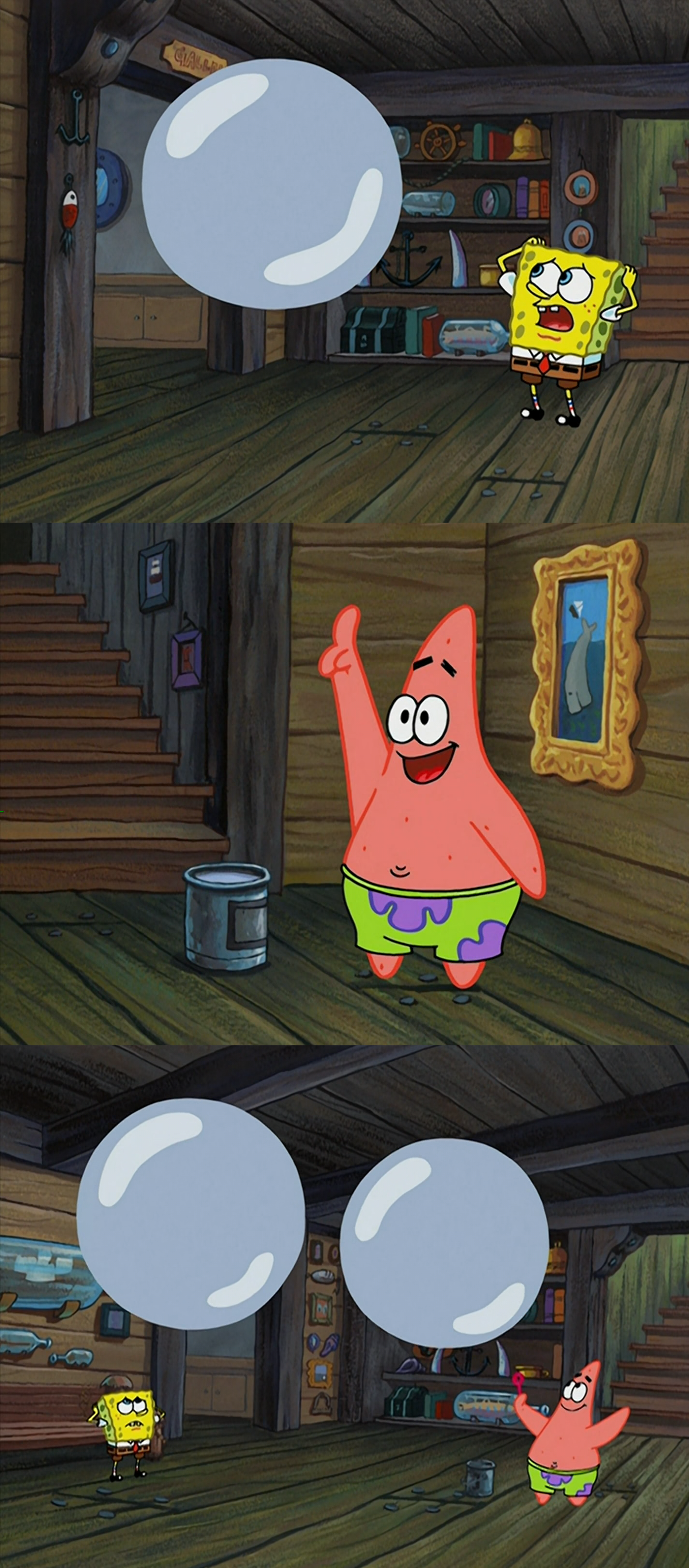 What Could be Worse Than a Giant Paint Bubble - SpongeBob SquarePants meme template variation