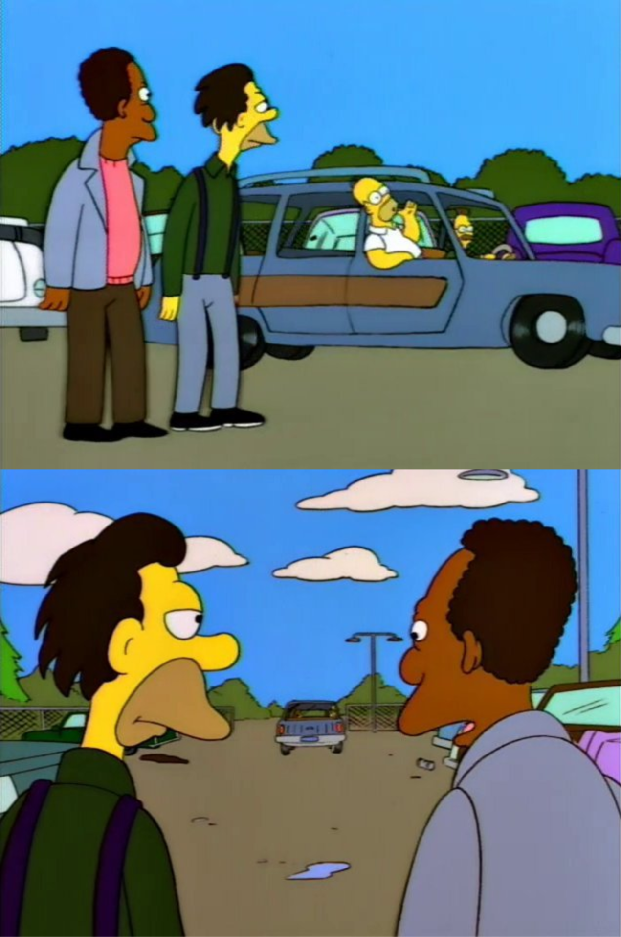 What Did He Say? I Don't Know, Something About Being Gay - The Simpsons meme template