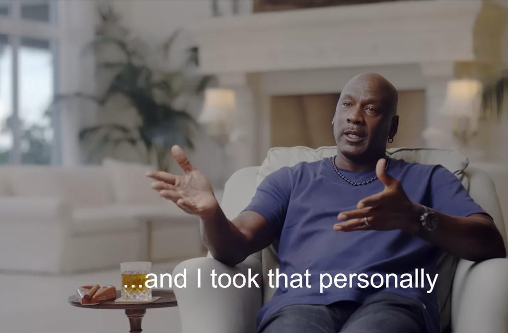 And I Took That Personally - Michael Jordan meme template