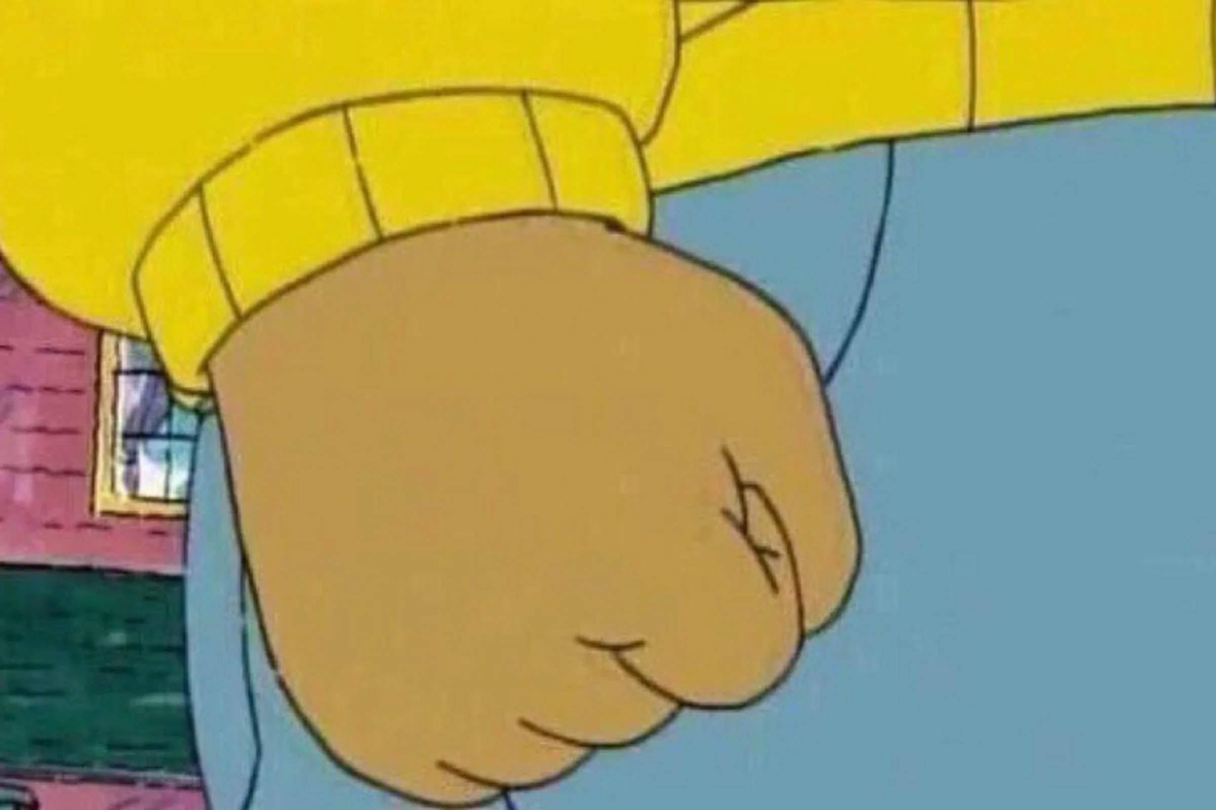 Arthur Clenched Fist meme template