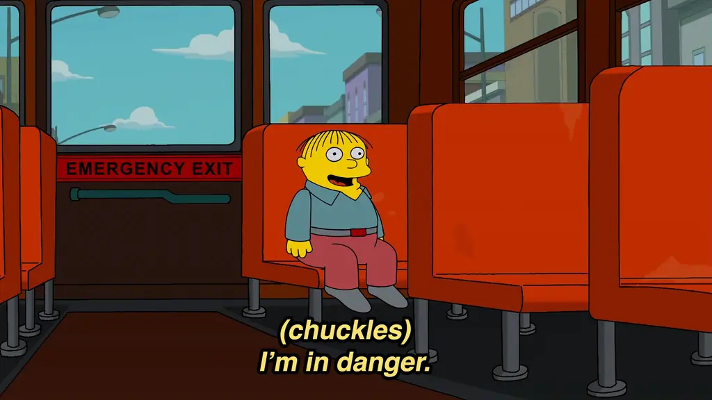 Chuckles, I'm In Danger - Ralph Wiggum on Bus - The Simpsons - AI Memes ...