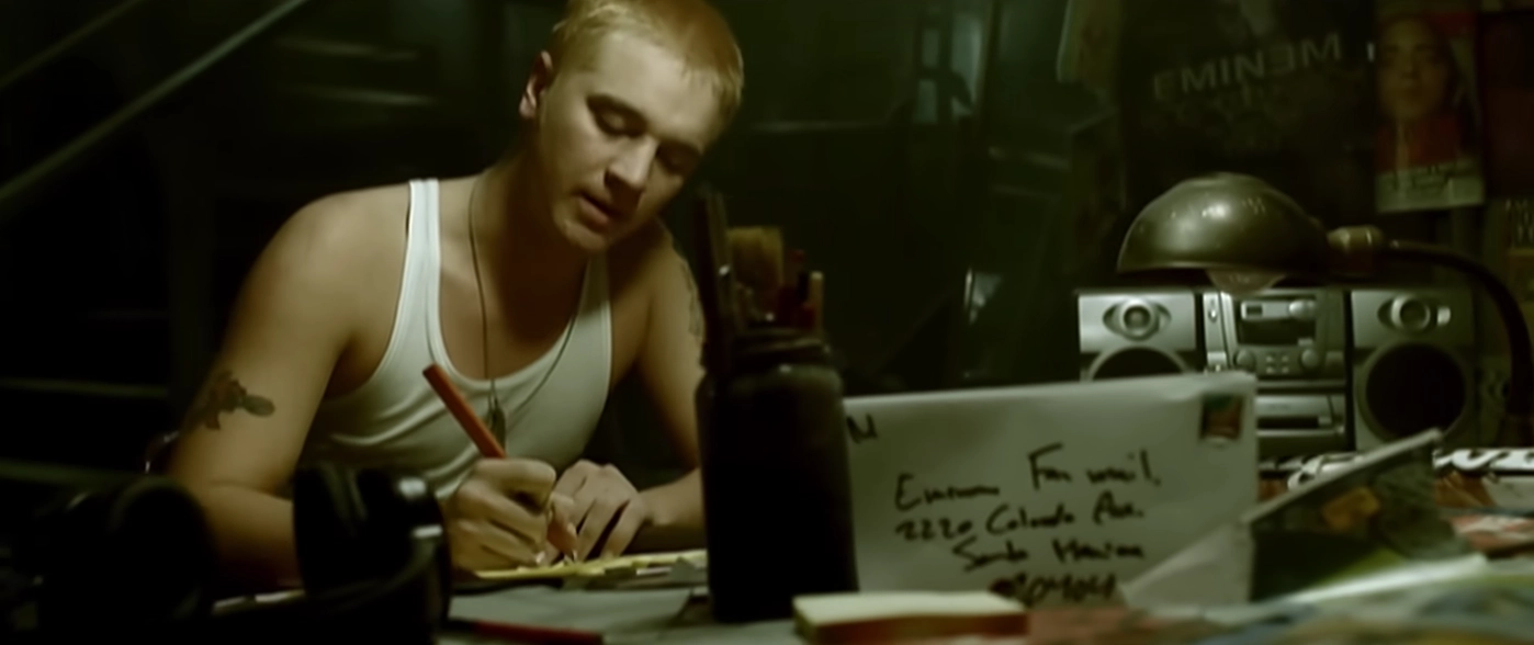 Dear Slim - Eminem Stan meme template