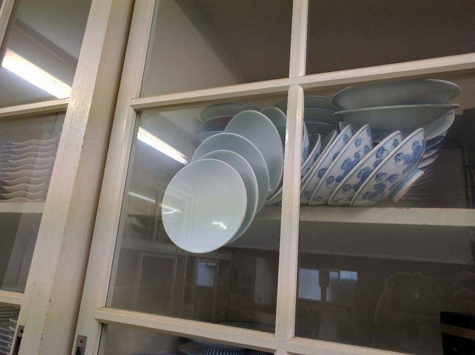 Falling Plates in Closed Cupboard meme template