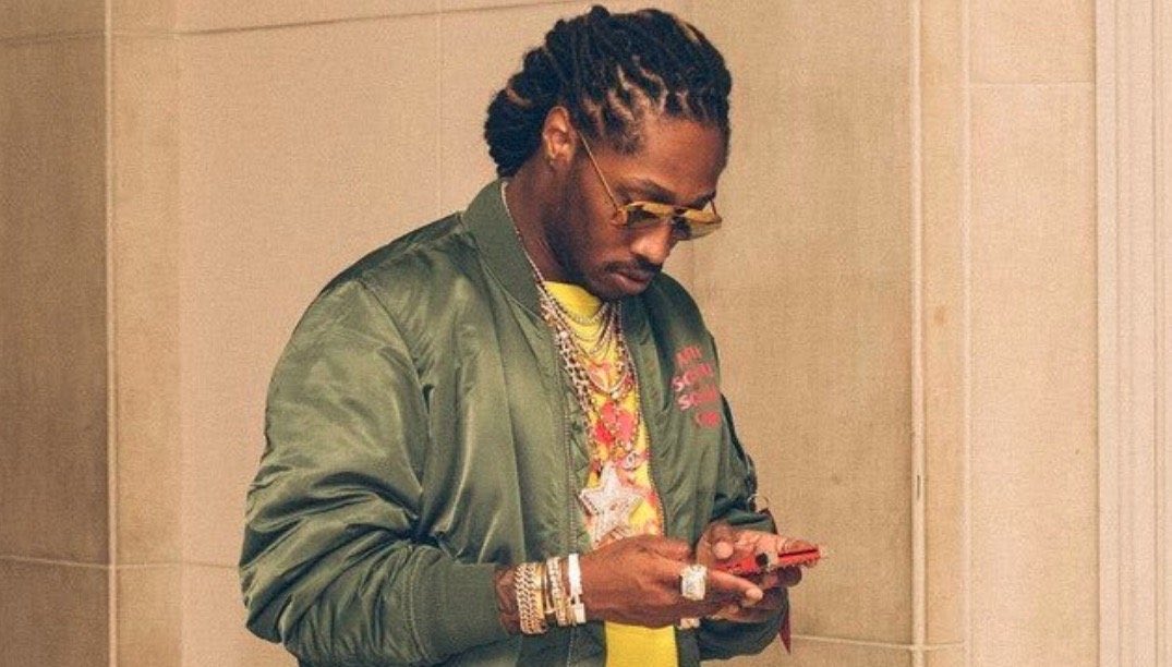 Future Looking At His Phone meme template