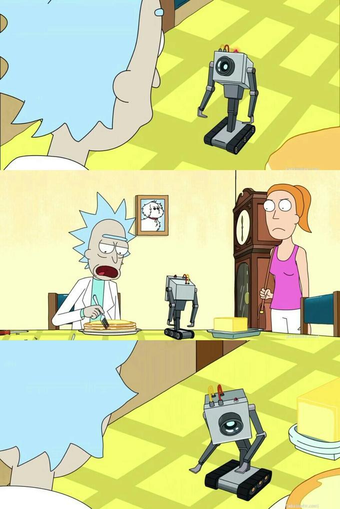 Rick and Morty What's My Purpose - Butter Robot meme template