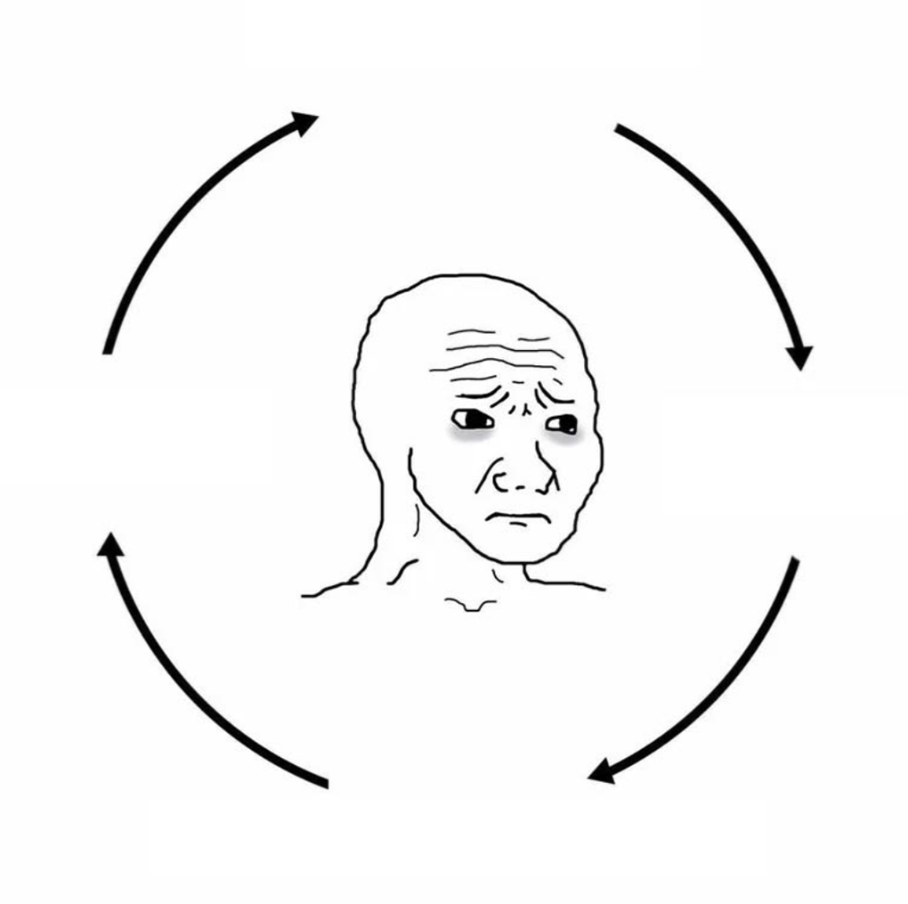 Sad Wojak Loop meme template